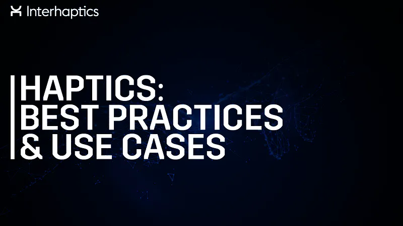 Haptics includes the perceptions of touch and all the technologies to recreate digital touch sensations. There are a lot and not all of them are useful for XR use cases. Haptics can enhance your XR experience if they are used properly.