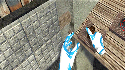 Hand interaction for vr