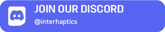 Join our Discord @interhaptics banner