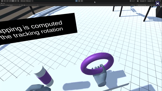 Torus snapping interaction image from Interhaptics demo