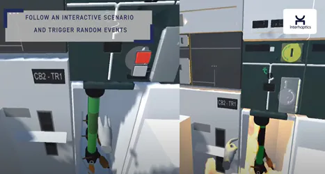 vr training with haptics